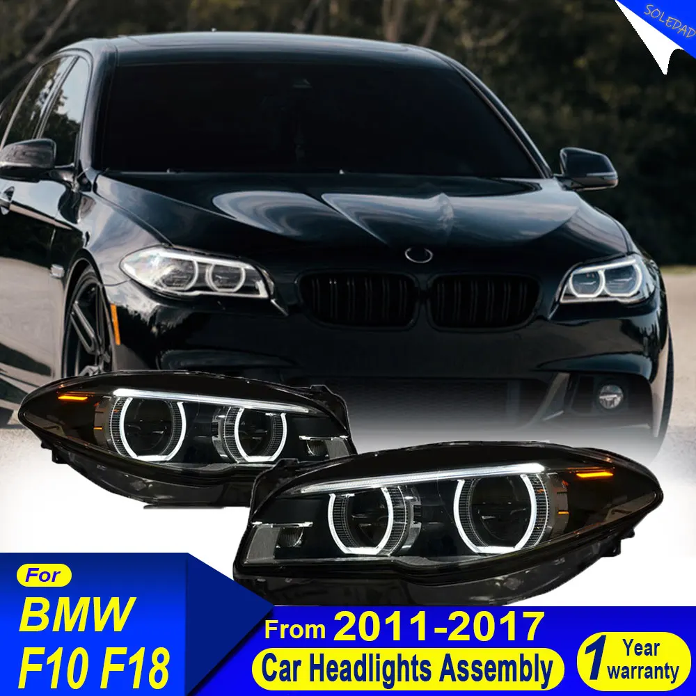 

Pair Car Headlights For BMW 5 Series F10 F18 2011-2017 LED Car Lamps Daytime Running Lights Dynamic Turn Signals Car Accessories