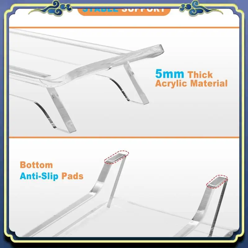 Portable Desktop Stand For Bose Soundlink Max Portable Speaker, Acrylic Speaker Holder Display Shelf Anti-Slip Base Mount