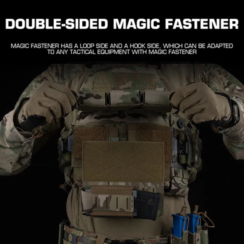 Modular Drop Panel V2 MOLLE Hook Loop Attachment Tourniquet Glove Magazine Organizer for Airsoft Hunting Chest Rig view 3