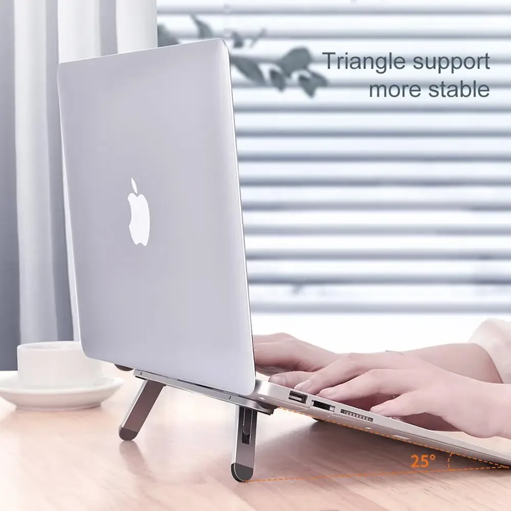 Oatsbasf Laptop Stand For MacBook Air Pro Support Tablet Portable Notebook Stand Mini Riser Foldable Tablet Holder Cooling Mount