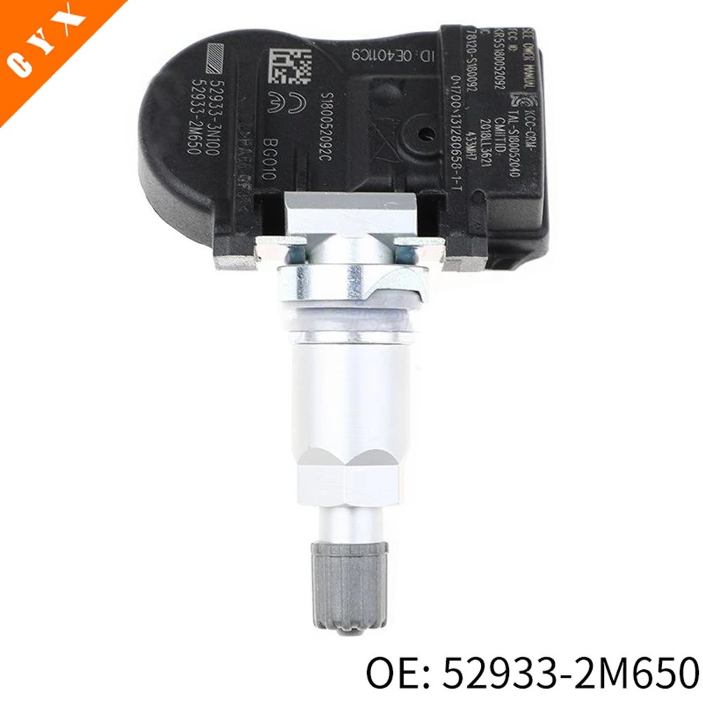 52933-2M650 52933-3N100 52933-2M650 529333N100 Is Suitable For 2013-2015 Hyundai Kia TPMS Tire Pressure Sensor