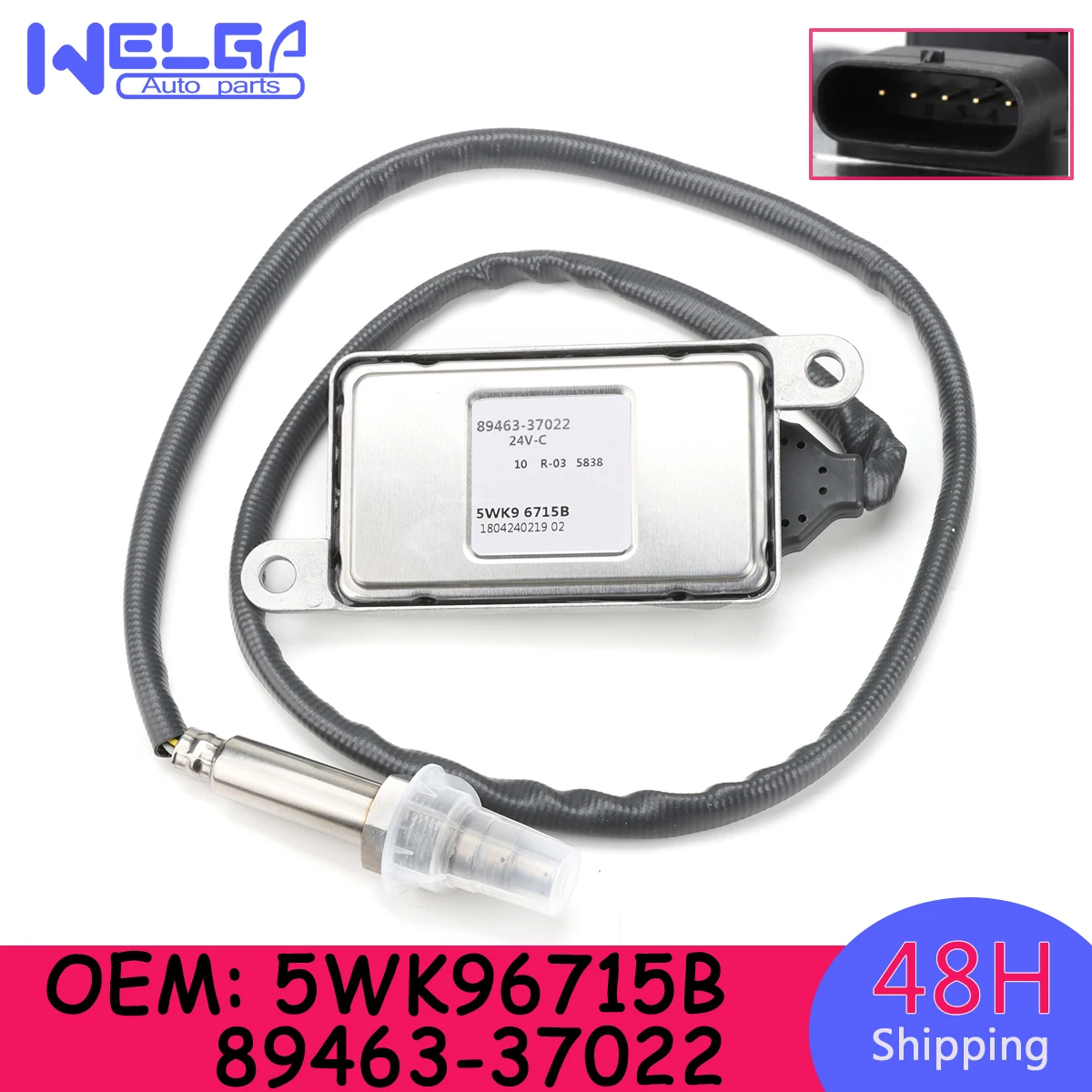 

New OEM# 89463-37022 5WK96715B Nitrogen Oxide Nox Sensor 24V for Toyota Hino Dyna Tuoake HZK600 HZK610 HZK630 HZK645 Accessories