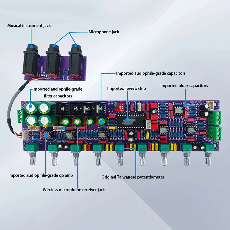 BAHOD OK-2 الراقية الكاريوكي المضخم لهجة مجلس قبل صدى مجلس الغناء KTV تأثير جيد HIFI تأثير ستيريو