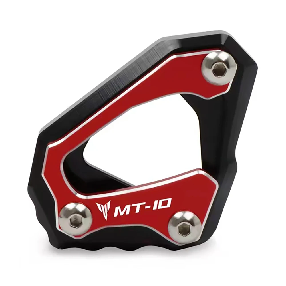 Motorcycle MT10 Kickstand Foot Side Stand Enlarge Extension Plate Pad For Yamaha MT-10 MT 10 FZ-10 FZ10 R1 M R1M 2015-2023
