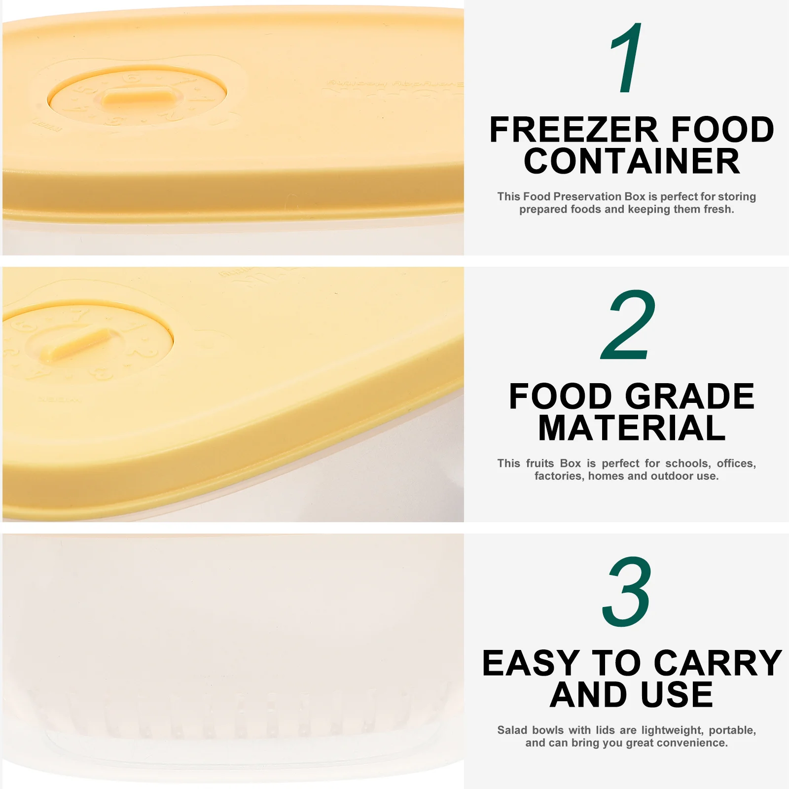 

Garlic Ginger Scallion Storage Box Food Preservation Container with Lid Freezer Safe Sealing Kitchen Food Box for Refrigerator