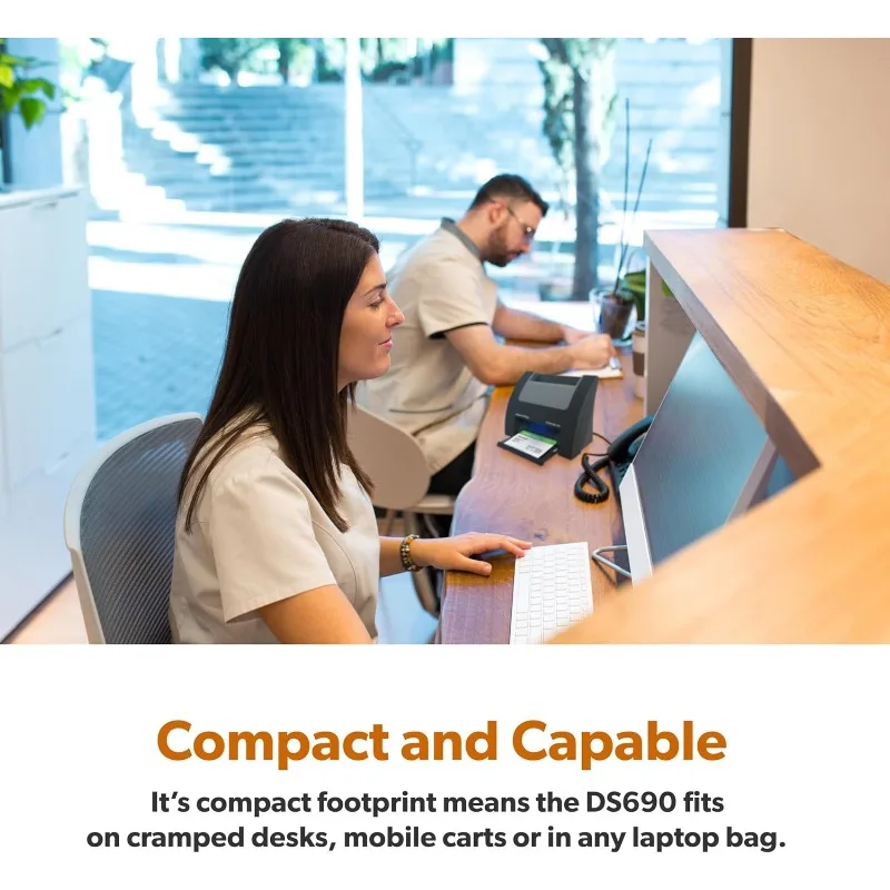 Scanner de cartão vertical de alta velocidade nScan 690gt-AS para PC Windows