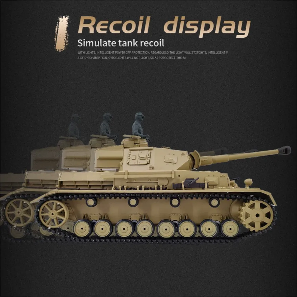 Henglong 3859 1/16 7.0 Plastica tedesca Panzer IV F2 RTR RC Modello di carro armato BB Sistema di combattimento a infrarossi Cambio in acciaio 1800mah Batteria