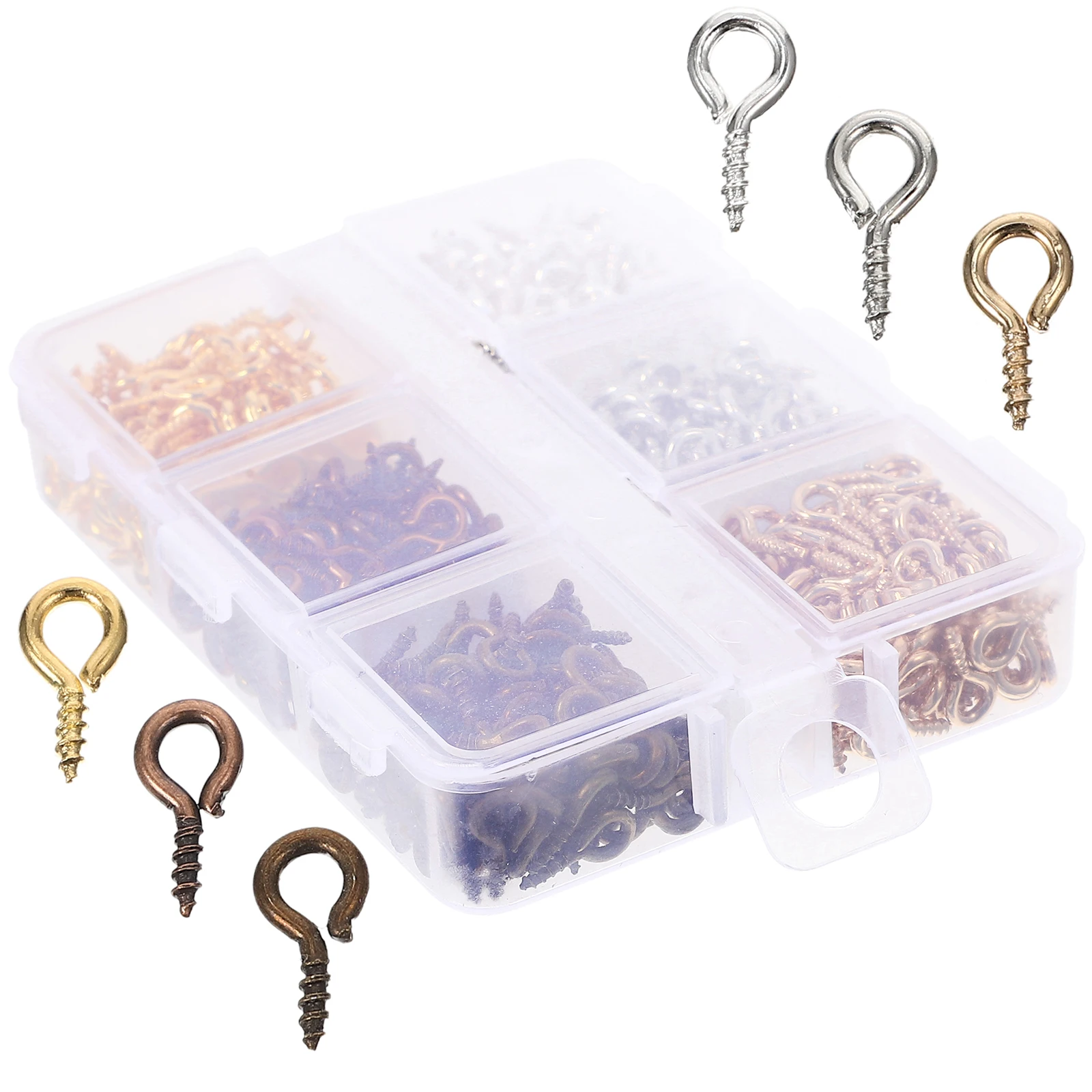 

Mini Eye Screws for Crafts Small Eyelets Jewellery Making Screw Eyes Alloy DIY Accessories Necklace Bracelet Earrings Bead