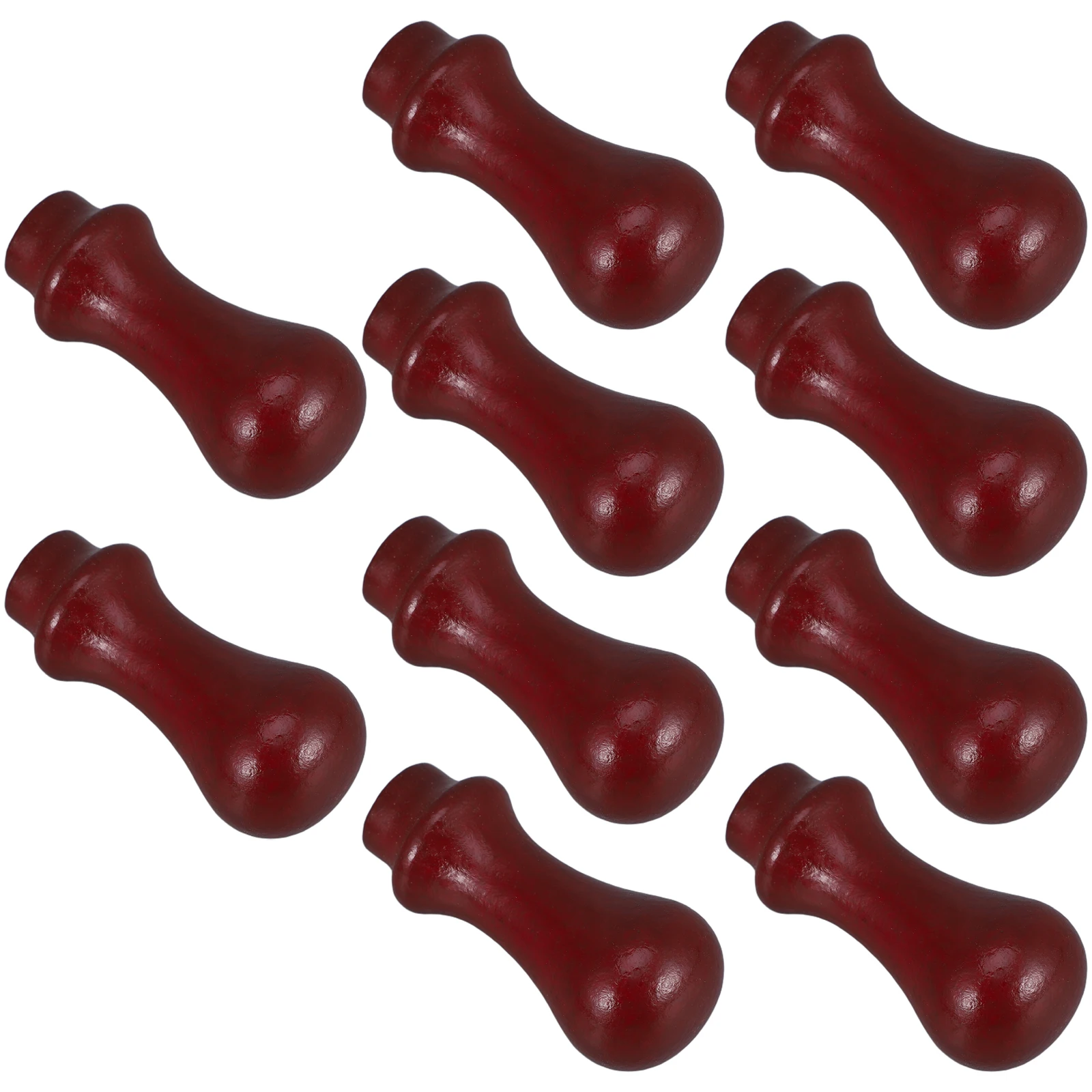 

10 Pcs Seal Handle Decorative Stamp Only Tool Sealing Wax Wood Envelope Replacement