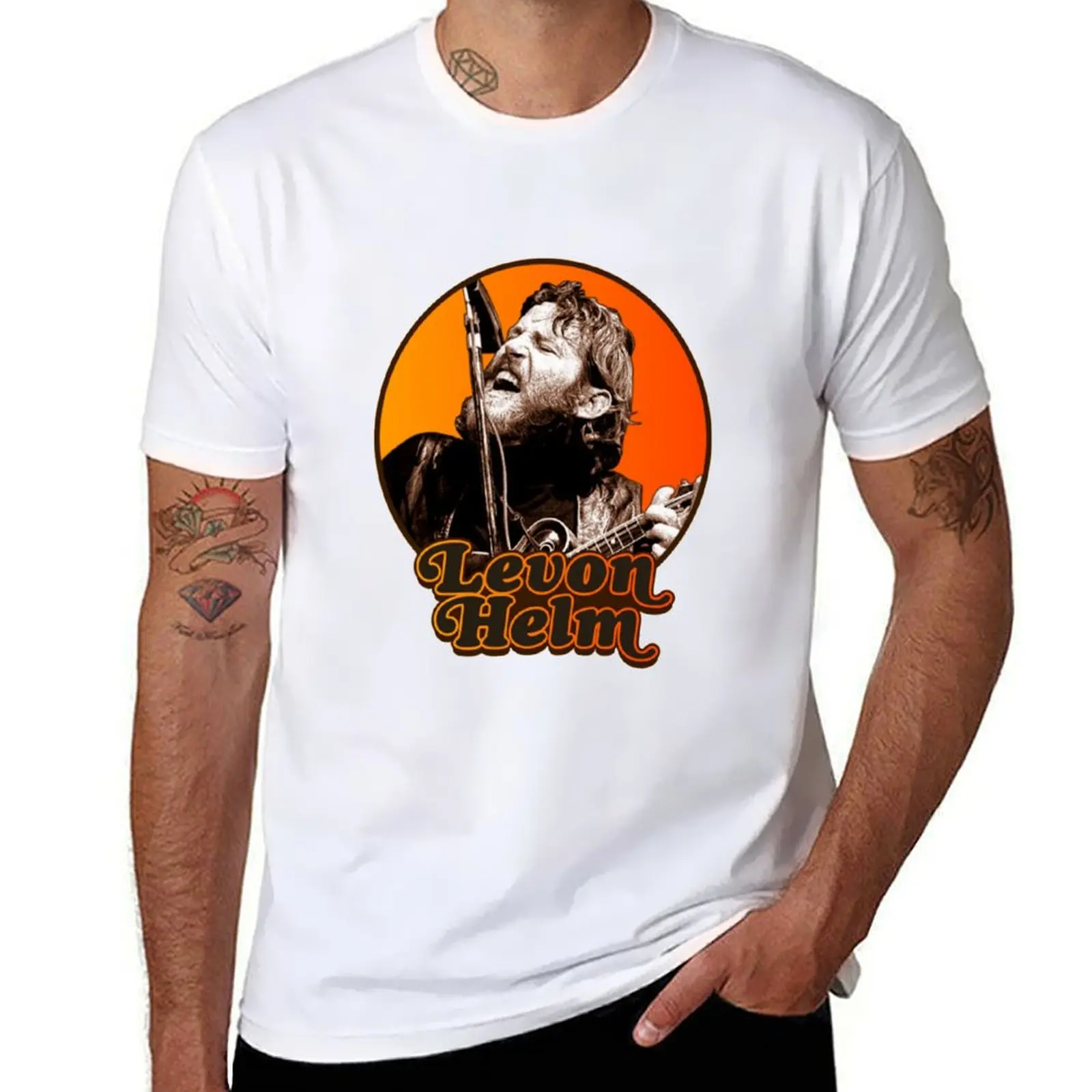 

Levon Helm T-Shirt t shirt for man 100 percent cotton man t shirts for men casual T-Shirt