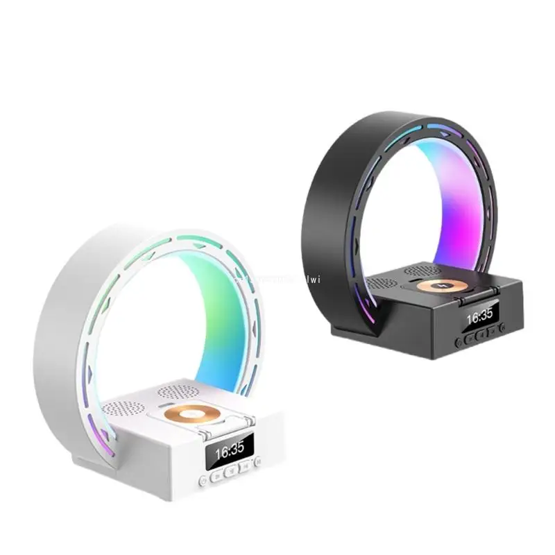 

Multifunctional Alarm Clock With Wireless ChargingBluetooth-compatible SpeakersFor Bedroom Light Wireless Phone Dropship