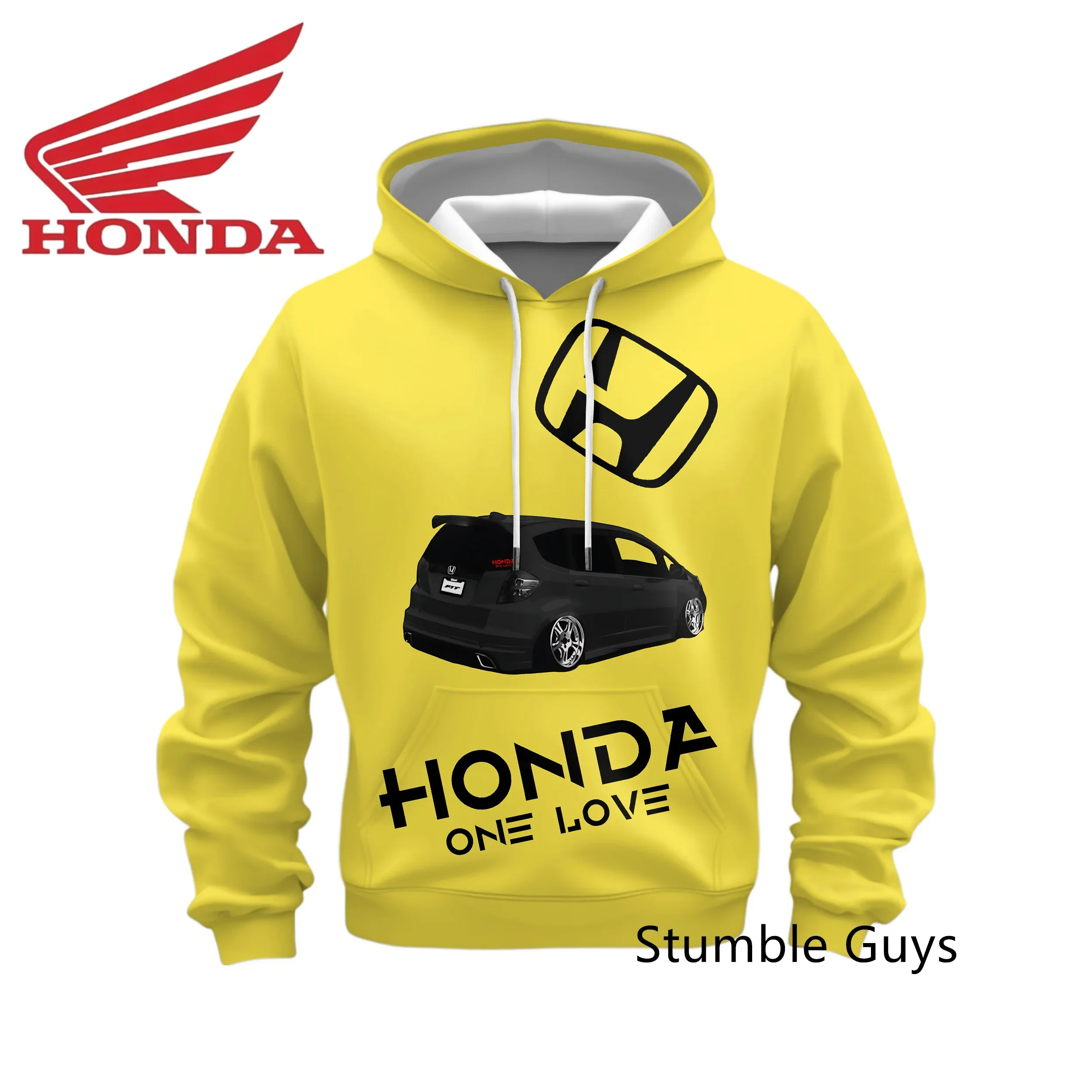 Outdoor Sports Spring Autumn Men's Honda Hoodie Long Sleeve Sweatshirt Racing Suit Motorcycle Casual Fashion