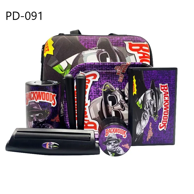 Baru Multi-pola Set Rokok Portabel Beberapa Seri Set Pipa Baki Rokok Penggiling Rokok Set Rol Rokok