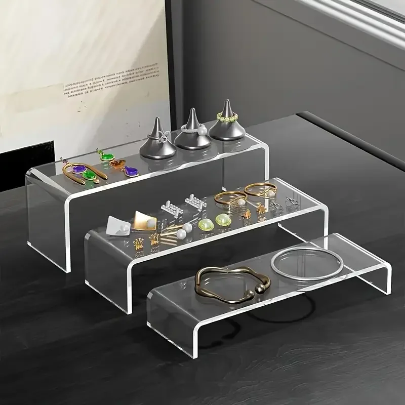 

1Set Acrylic U-Shaped Display Stand Lightweight Durable Cupcake Holder Dessert Jewelry Showcasing Holder