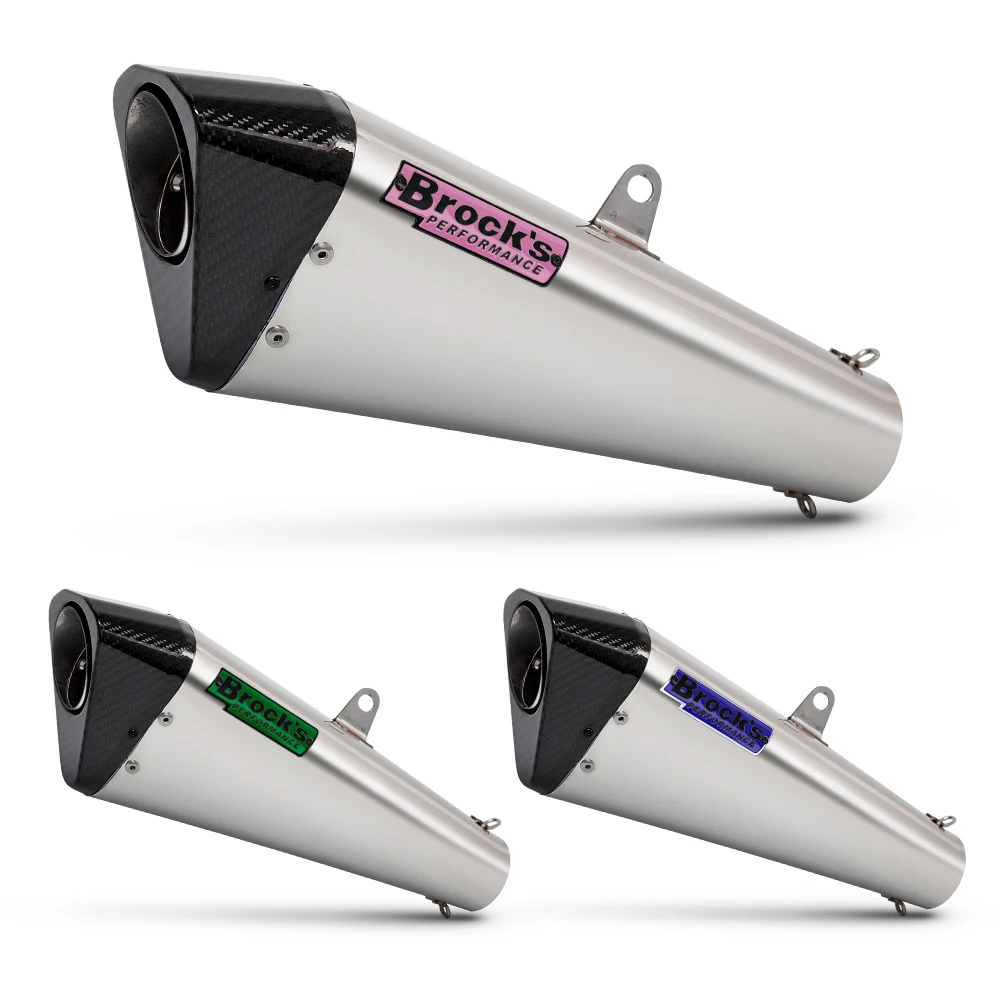 

51MM Universal Motorcycle Exhaust System Modify Brock Carbon Tip Muffler With DB Killer For CBR650R NINJA650 R7 MT09 GSXR750 V4