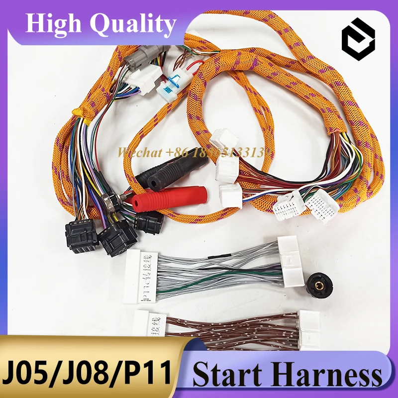 Excavator Engine J05 J08 P11 Diagnostic Cable Engine Comprehensive Test Harness for Kobelco