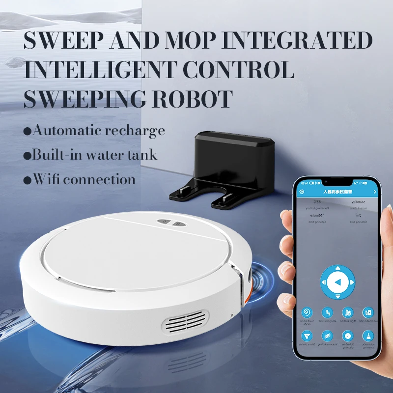 2024 NEW Intelligent Three-in-one Fully Automatic Sweeping Robot Vacuum Cleaner Mopping Mini Vacuum Cleaner Suitable For Home