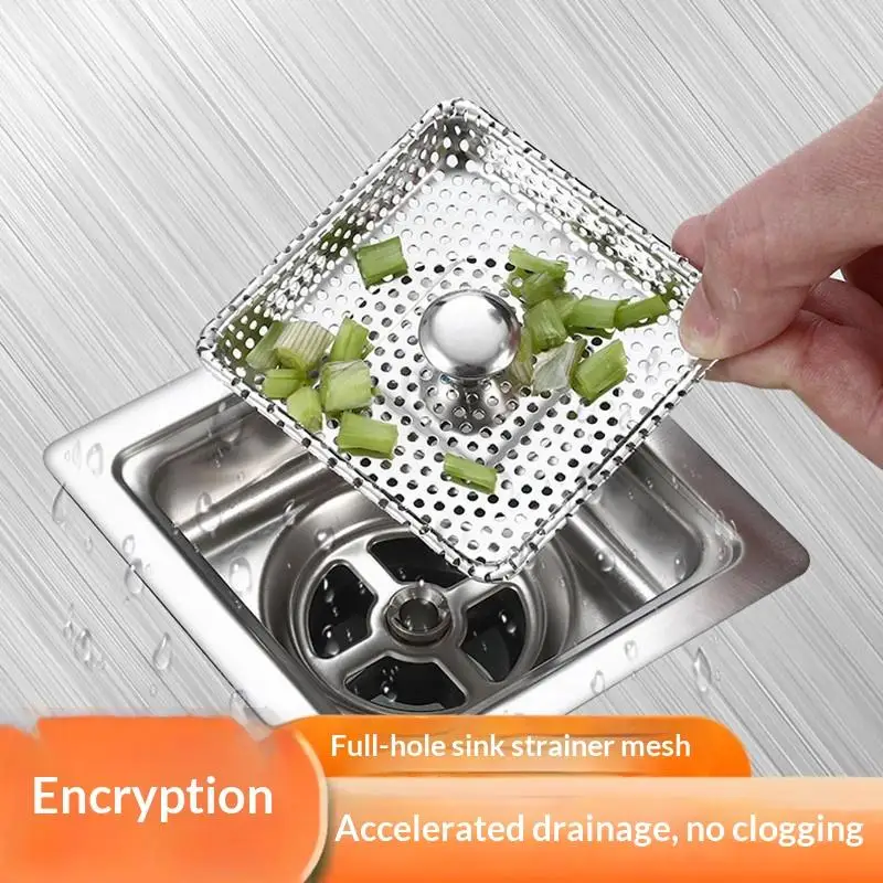 

New Sale Sink Drain Strainer Stopper Stainless Steel Kitchen Sink Plug Filter Stopper Anti Clogging Odor Bathroom Accessories