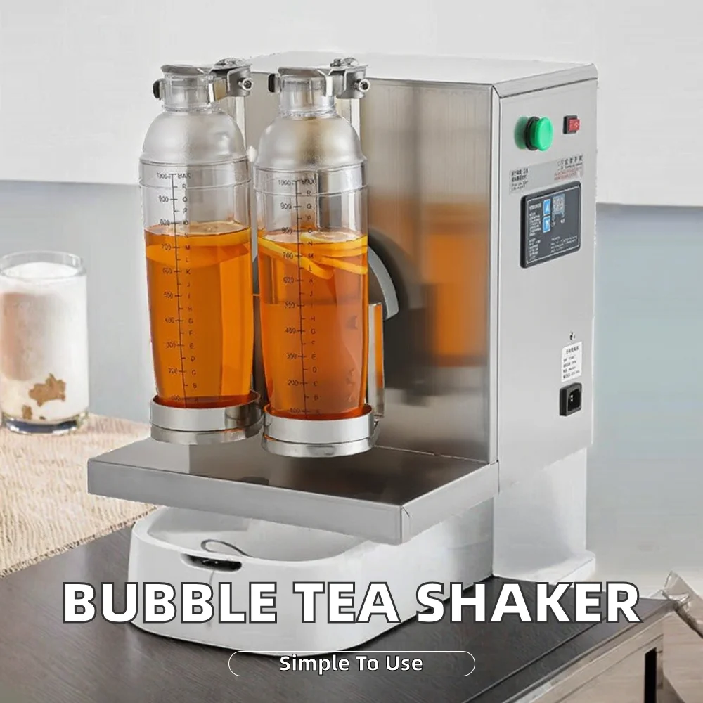 New stainless steel bubble tea shaker, easy to operate CE certified 220V with timer 2L capacity