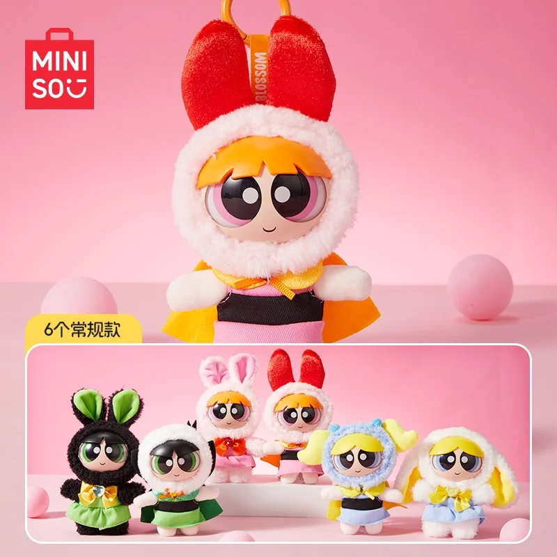 Baru Asli Powerpuff Girls Blind Box Mainan Liontin Boneka Anime Kartun Perifer Desktop Dekorasi Hadiah Ulang Tahun Anak