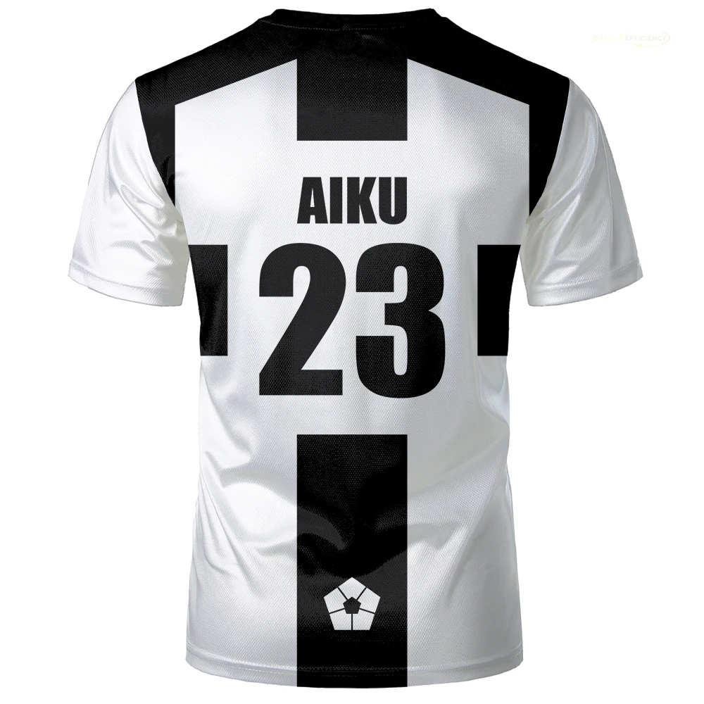 2024 Summer New Five Person Pattern VL Replika Anime Uber Blue Lock 3D Cosplay T-shirts  Football Jersey Futsal Pattern T Shirt image 6