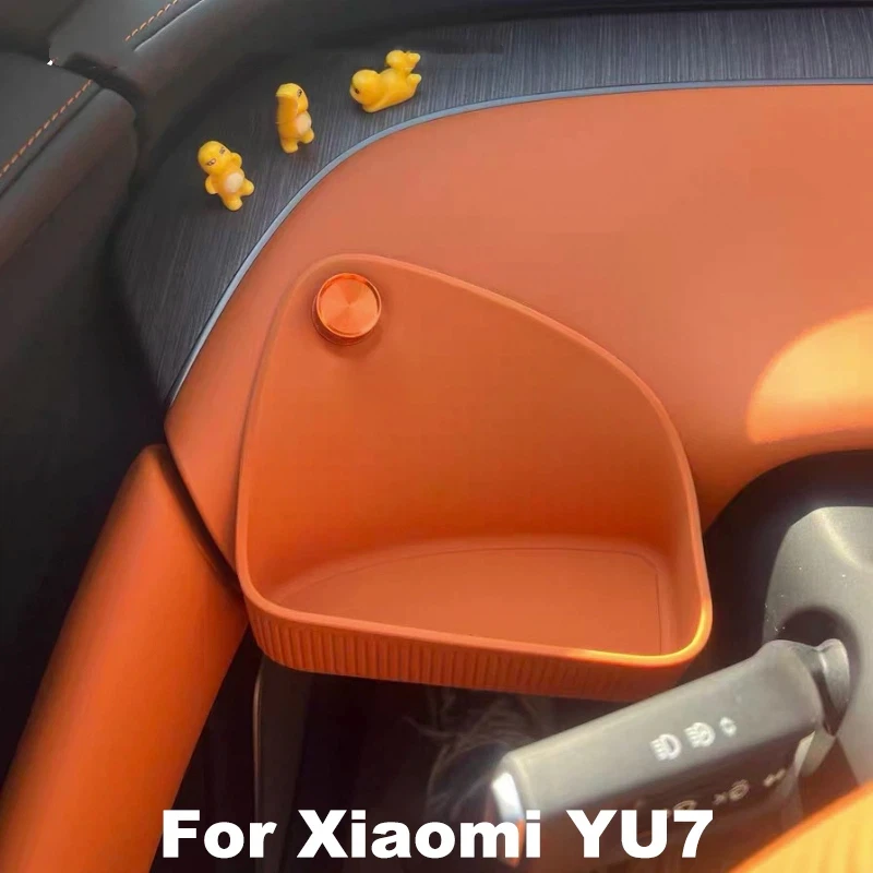 For Xiaomi YU7 2025 2026 Main Driver's Silicone Storage Box Passenger's Under-windshield Storage Box Interior Accessories