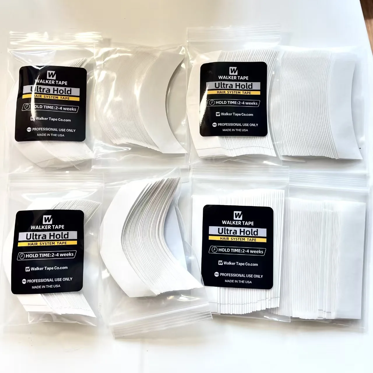36 pcs  Ultra Hold Wig Tape Strips Adhesives Lace Wig Tape 7.6 cm* 2.2 cm arc double sided Tape for toupee wig adhesive