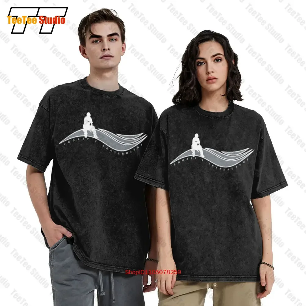 Shortys Hardware Muska Wave Silhouette Skateboard Vintage Oversized T-Shirt OCL1