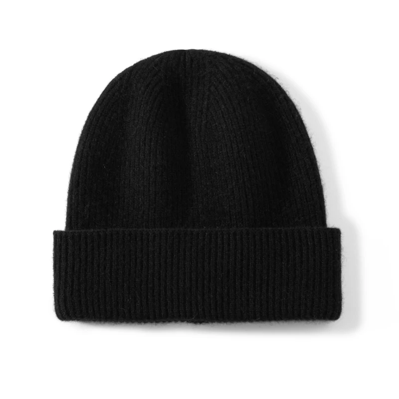 MERRILAMB Hochwertige Strickmütze aus 100 % Kaschmir für Damen und Herren, lässige Beanie-Mütze, Wintermütze, weich, warm, Kaschmir-Kappen, Unisex – Detail 25