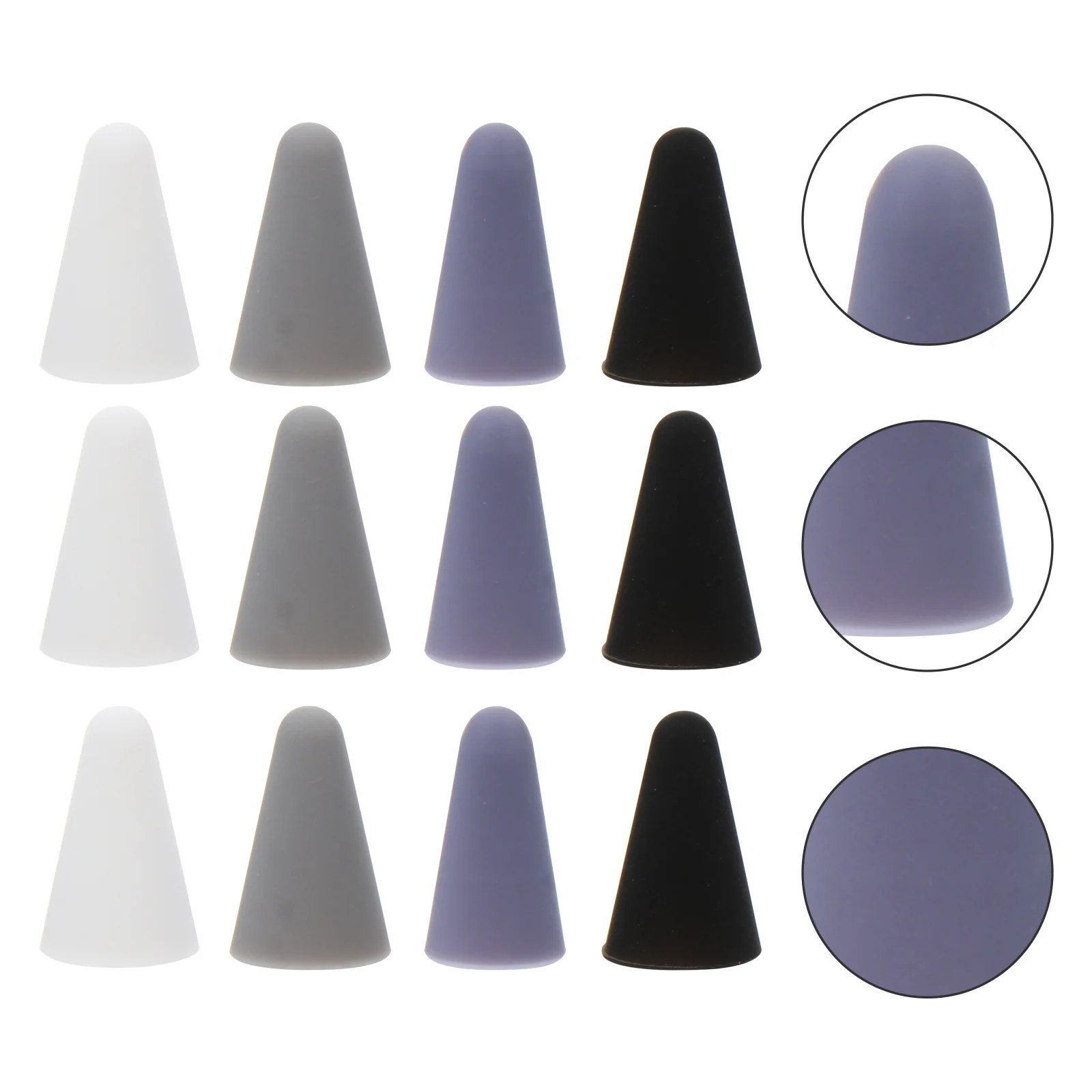 أغطية ستايلس متوافقة مع قلم أبل 1 2 غطاء حماية من السيليكون لكتابة كتم الصوت #6