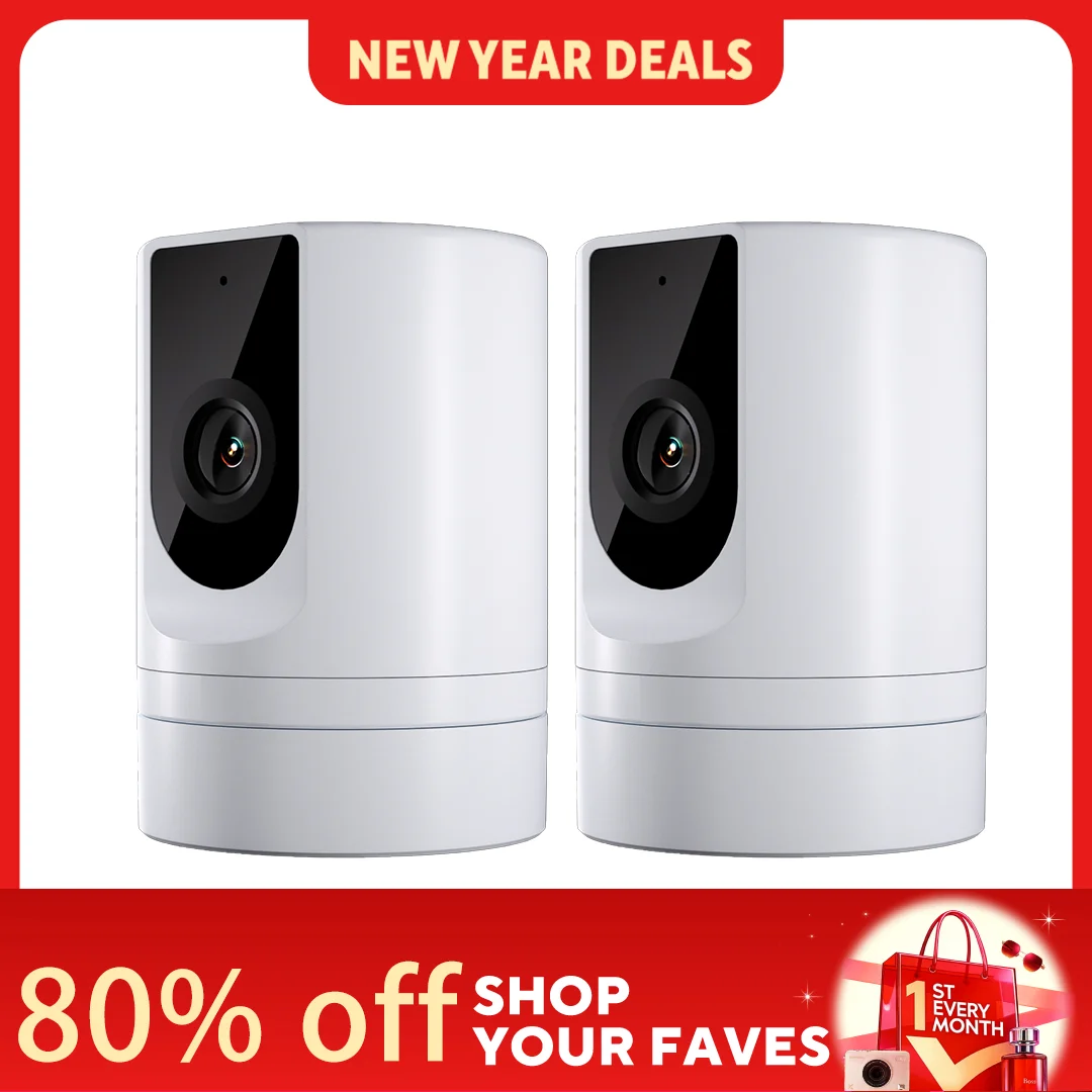 2PC Ease Life APP, kamera bezpieczeństwa w pomieszczeniu, kamera dla zwierząt 1080P, kamera dla zwierząt z aplikacją na telefon, składana kamera dla dzieci do bezpieczeństwa w domu,