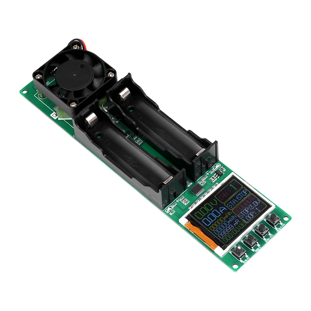 Testador de Capacidade da Bateria de Lítio Testador de Resistência Interna Módulo Detector de Energia da Bateria Duplo Tipo-c para Ferramenta Eletricista 18650