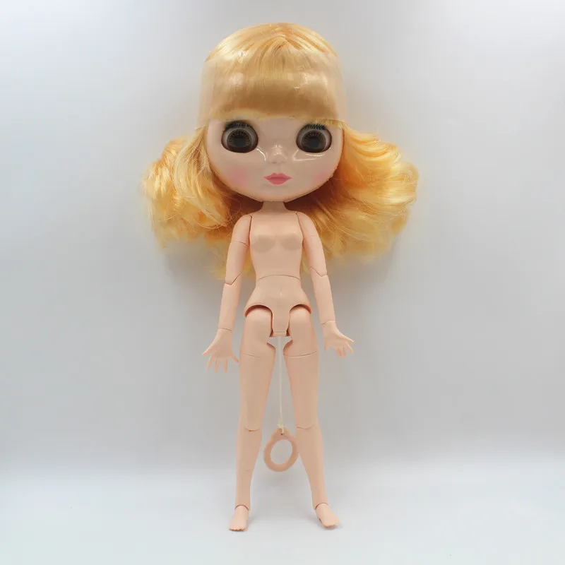 

Free Shipping big discount RBL-25013J DIY Nude Blyth doll birthday gift for girl 4color big eye with beautiful Hair cute toy