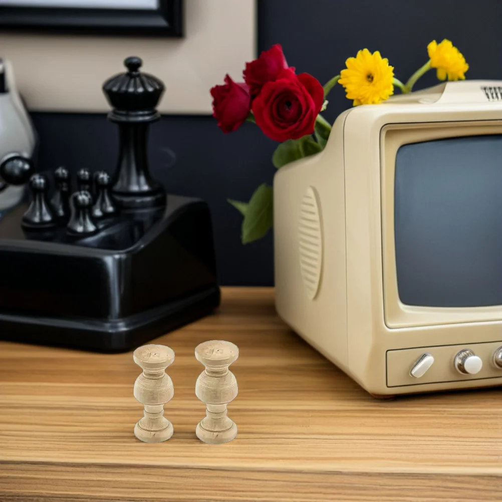 

10Pcs Unfinished Wood Spindles Decorative Baluster Rustic Wood Furniture Columns for DIY Wine Cabinet Bed Frame Home Decor