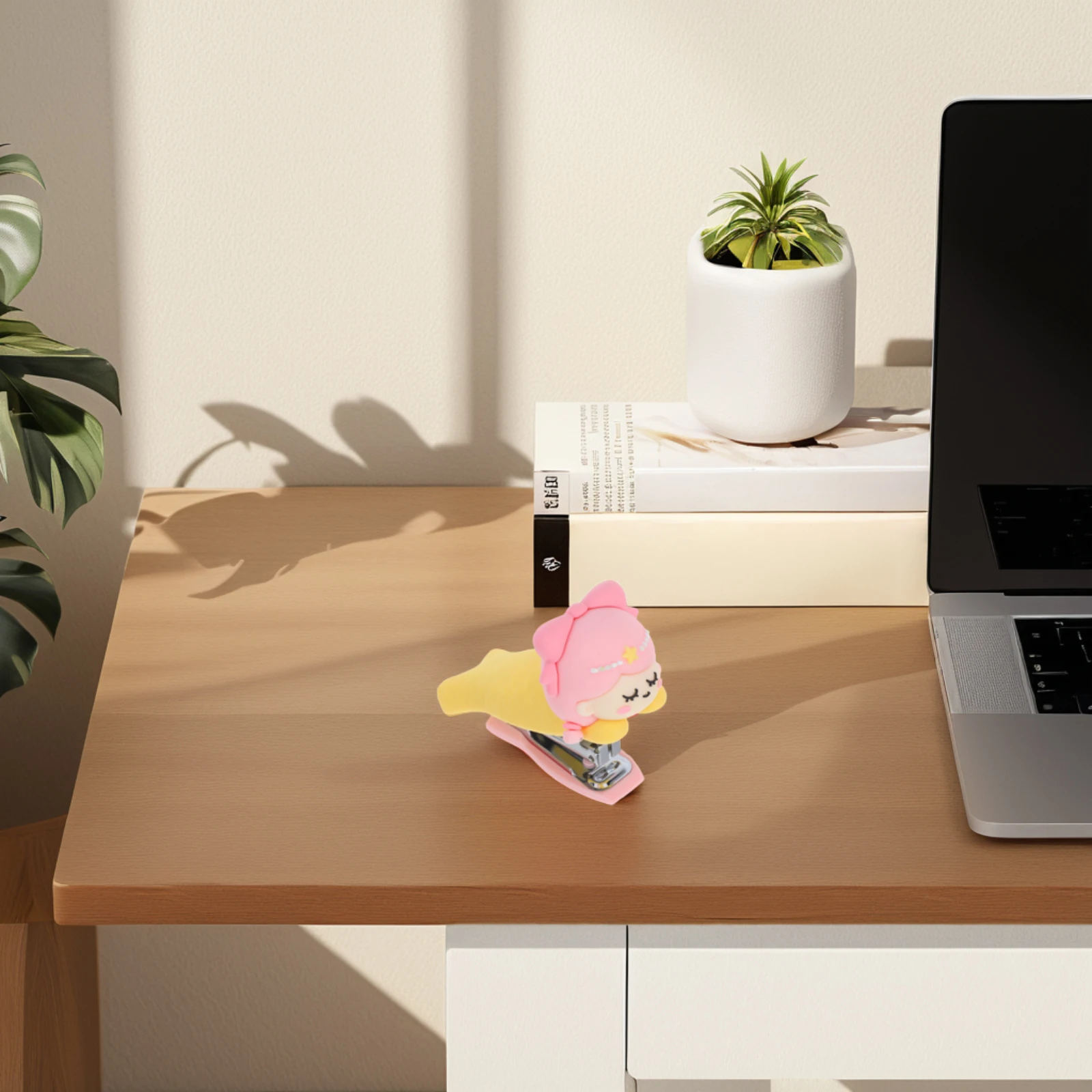 

Cute Mermaid Design Mini For Students Portable Small Handheld Cartoon Desktop Decorative Office Stationery Compact Dual Function