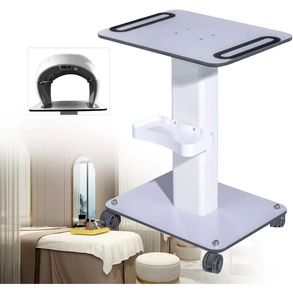 Beauty Cart com rodas de rolamento bloqueáveis, mesa super grande, carga máxima 110 lbs