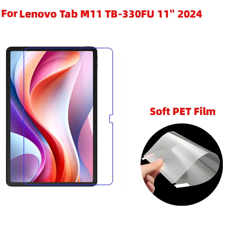 Matte anti-glare/Clear HD Screen Protector Plastics Soft Film For Lenovo Xiaoxin Pad 2024 11inch TB-331FU/ M11 TB-330FU，3pcs