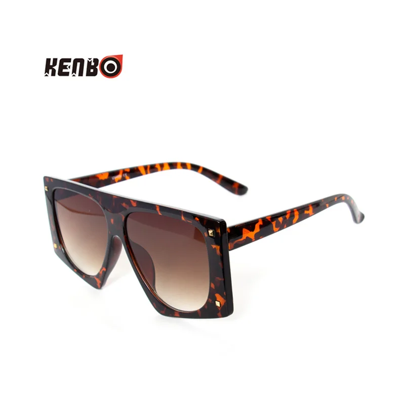 Kenbo Punk Leopard Sunglasses Women Sexy Oversized Sun GlassesUV400 Men Gradient Shades Steampunk Goggles Eyewear Oculos Escuros