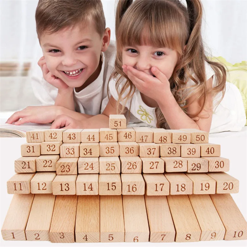 48/69PCS Building Balance Blocks Game Toy Wooden Domino Stacked Korea For Family Party Montessorri Childrens Adult Toys