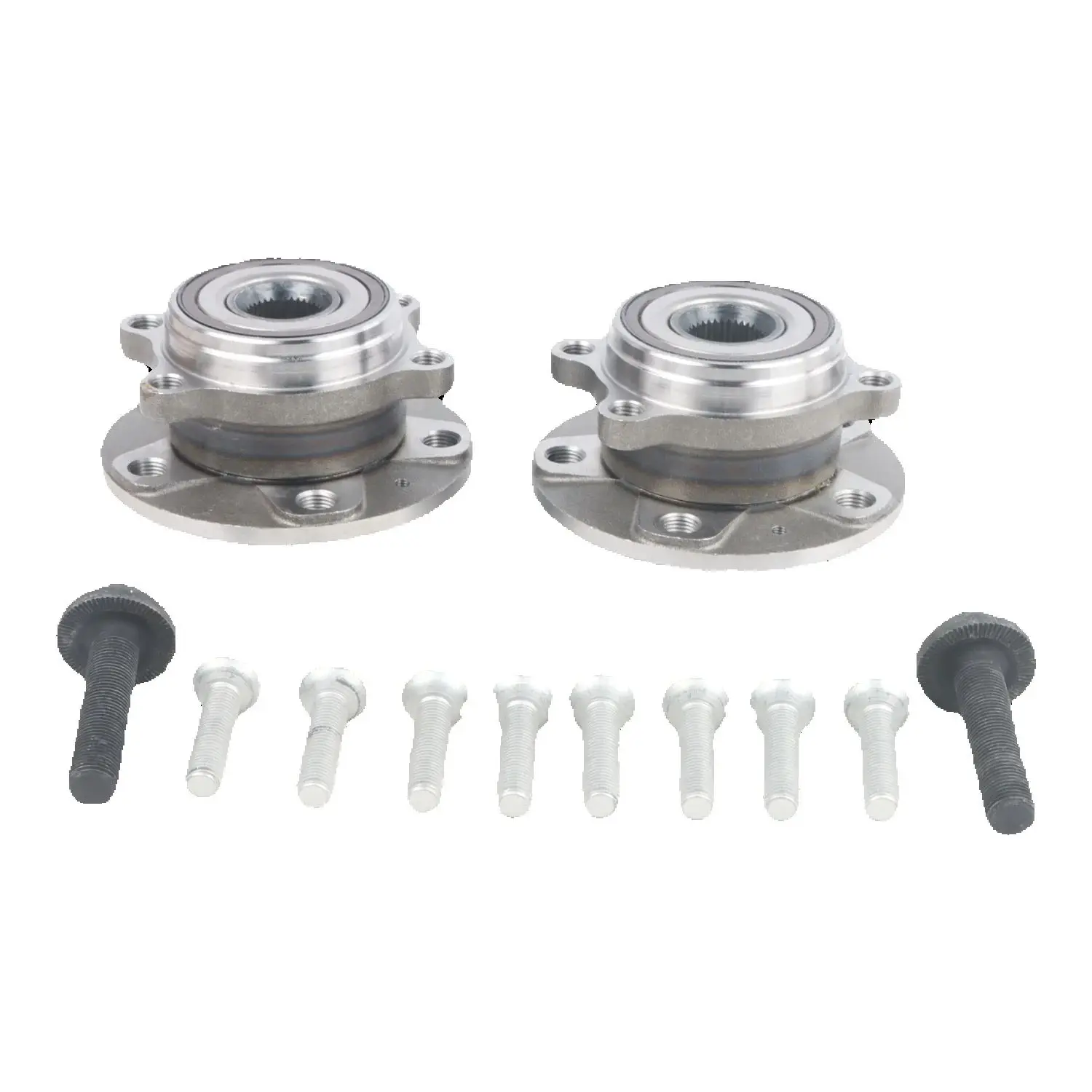 2 個ホイールベアリングハブアセンブリアウディ A3 Q3 TT フォルクスワーゲンビートル CC イオスゴルフ GTI 513253 フロント用