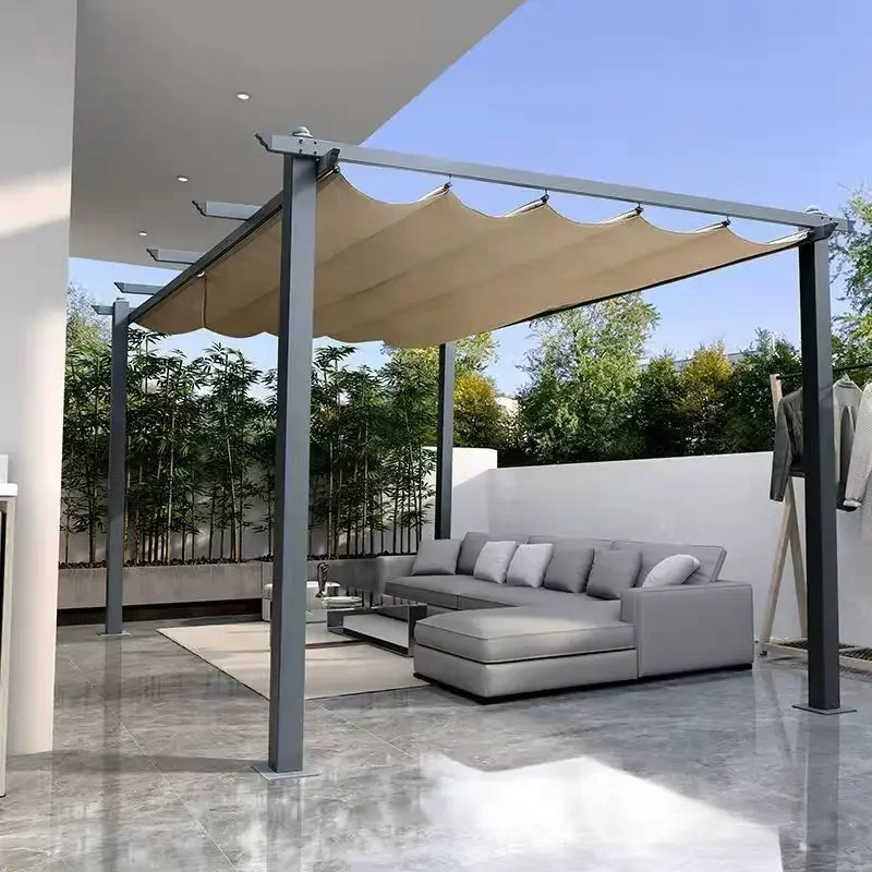 Garden Outdoor pavilion Leisure courtyard Canopy Parking shed Aluminum alloy sun canopy Grape rack tent Family car