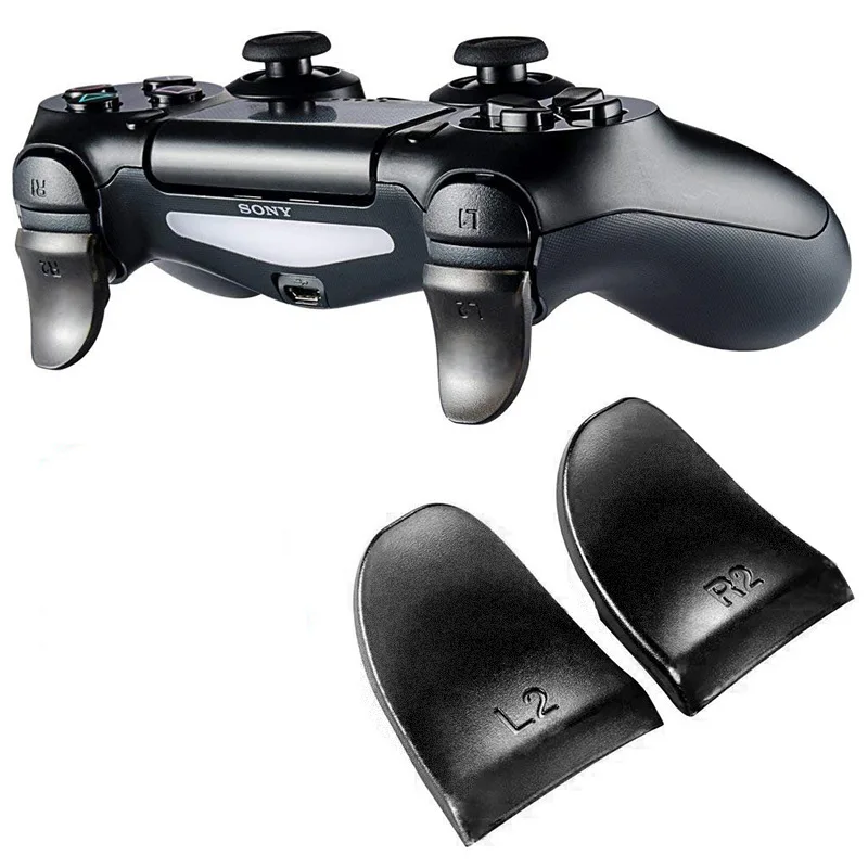 Plastic Trigger Buttons Extender Keys para PS4 Controller, Gamepad, L2, R2, Acessórios para Jogos de Vídeo