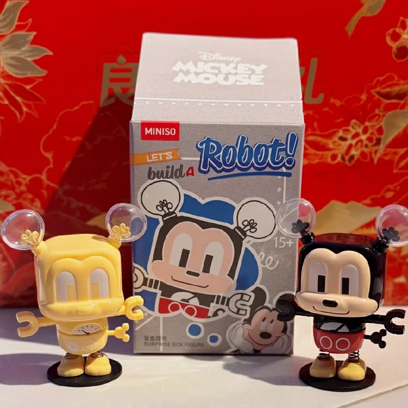 

New Cute Disney Mickey Series Robot Blind Box Surprise Figurine Cartoon Cute Design Kawaii Decorative Accessories Exquisite Gift