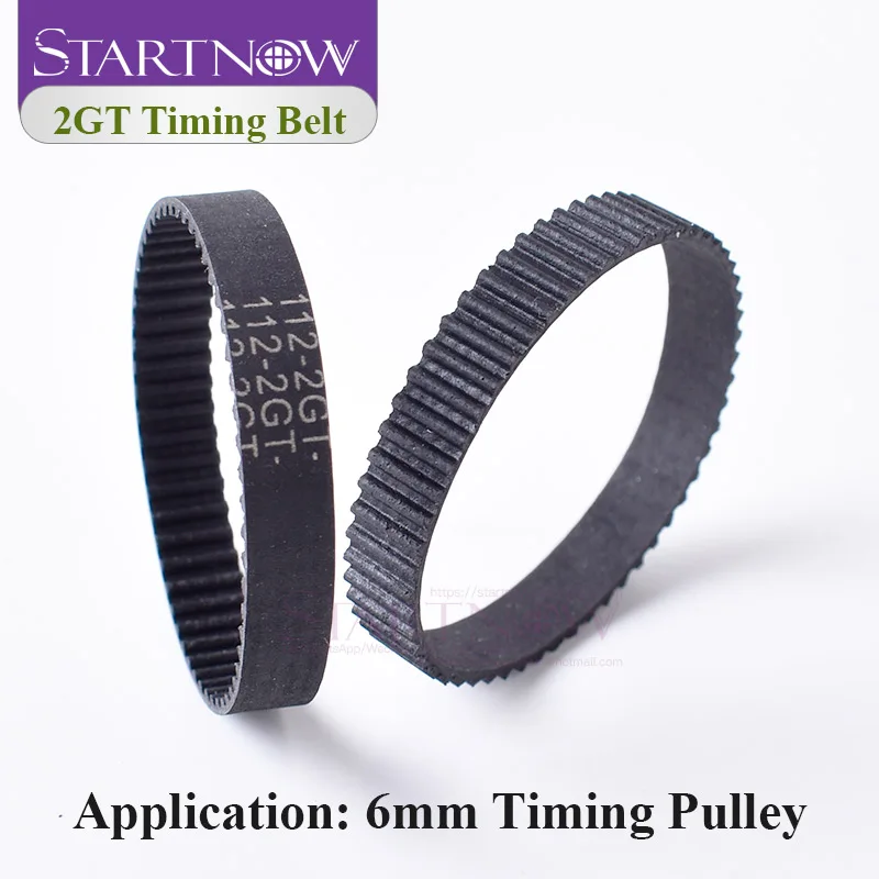 Startnow 2GT Closed Loop Timing Belt Rubber Drive Belt for 3D Printer CNC Laser Engraver Transmission Belt Durable Wear Resistan