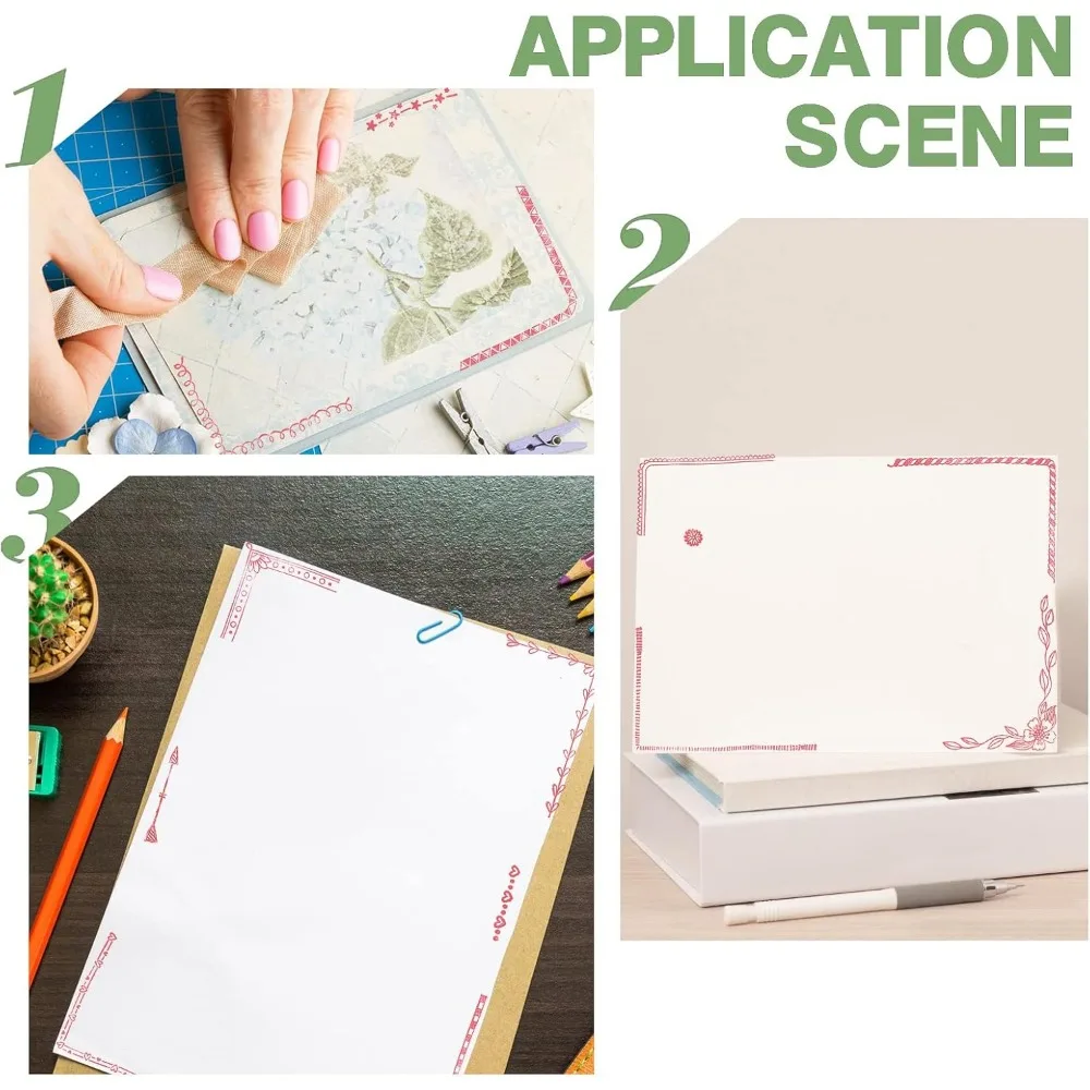 Corners Types Silicone Clear Stamps Lace Line Transparent Stamps for Festival Birthday Valentine\'s Day Cards Making DIY