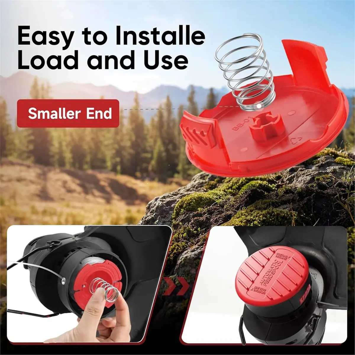 【SUPERDEALS】 CMZST0653 Weed Eater String Compatible with Weed , String Trimmer Line, Auto Feed Weed String Line Fit