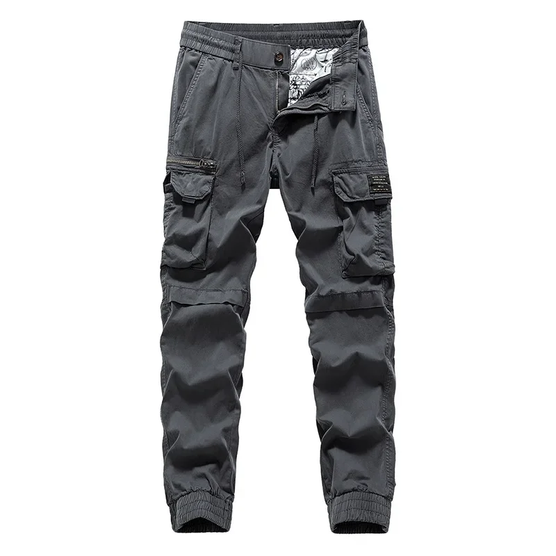 

2025 New Man Fashion Pants Trendy Multi Pocket Casual Work Pant Wide Version Loose Comfortable Multi Pocket Men's Pants