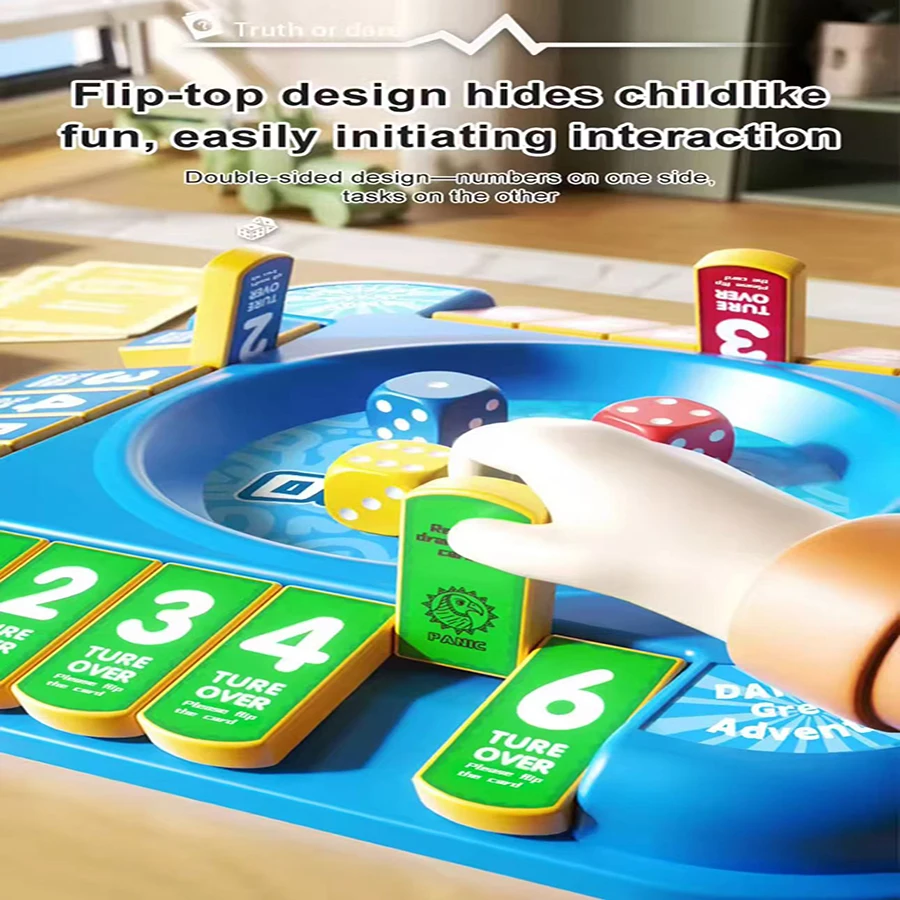 어린이 보드 게임 진실 또는 도전 보드 게임 재미있는 보드 게임 친구 가족과의 관계를 강화하기 위한 54개의 카드 게임
