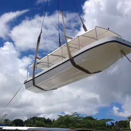 China Grandsea Fiberglass 9.6m Sailing Yacht Panga Type Dive and Scuba Boat for Sale Outboard Engine