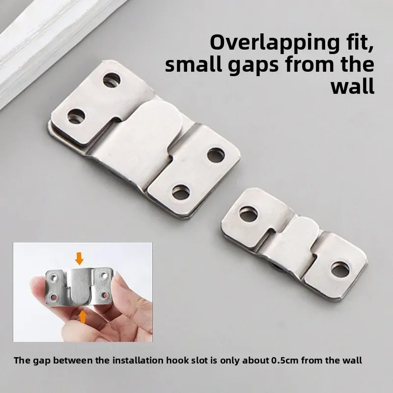 أرفف جدار طاولة قابلة للطي رفوف جدارية عائمة من الفولاذ المقاوم للصدأ مشبك معلق فلوش جبل شماعات الأثاث التعشيق قوس